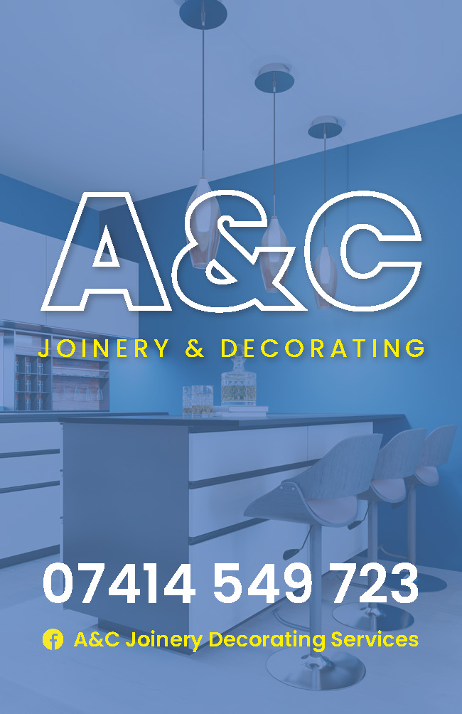 A&C Joinery & Decorating Business Card Front